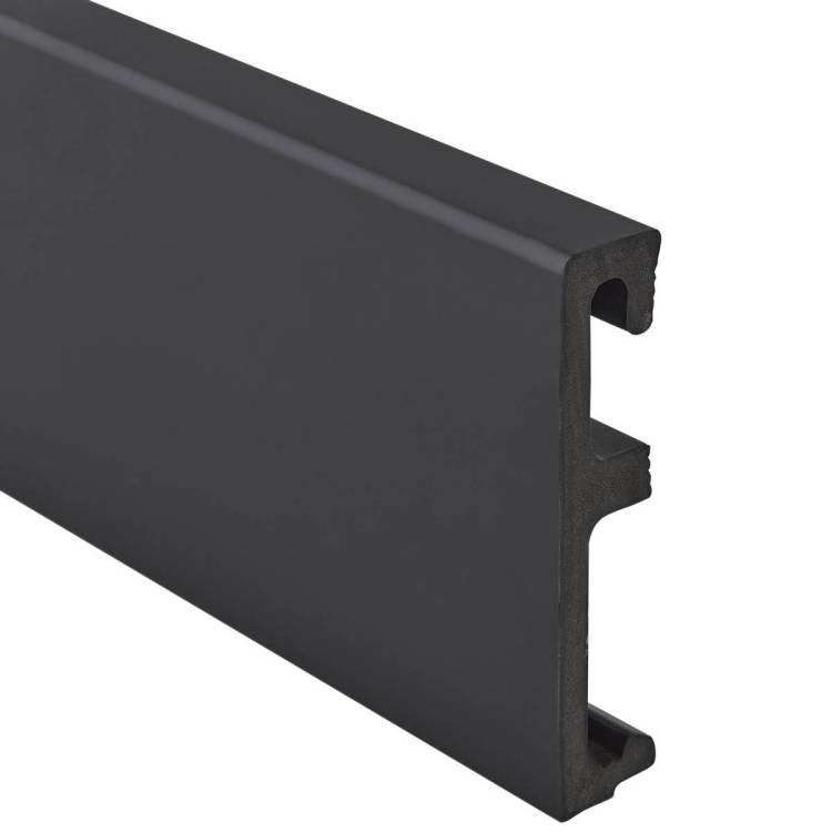 Плинтус Salag Alpha AP81U3 Черный 2400x80x16