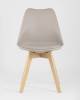 Набор из 4 стульев Stool Group Frankfurt Y863 beige X4 бежевый, деревянные ножки фото 3