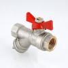 Кран шаровой VALTEC со встроенным фильтром, рукоятка бабочка 1/2 ВВ фото 5