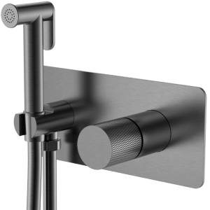 Гигиенический душ Boheme Stick 127-GM.2 Gun Metall, со смесителем
