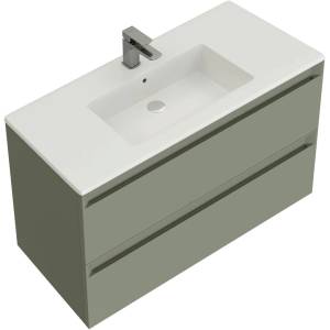 Тумба с раковиной Allen Brau Eclipse 2.0 1.E1003.CGM 2.0 олива матовый, 101x63.4