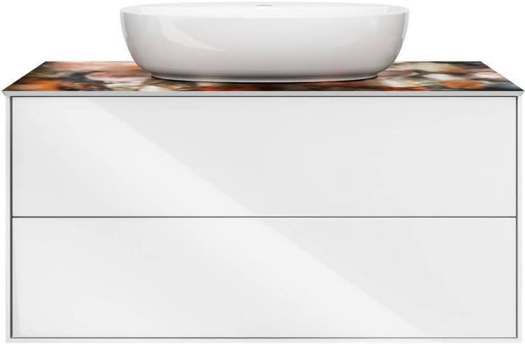 Тумба под раковину Kerama Marazzi Plaza Modern 100 белая, 2 ящика