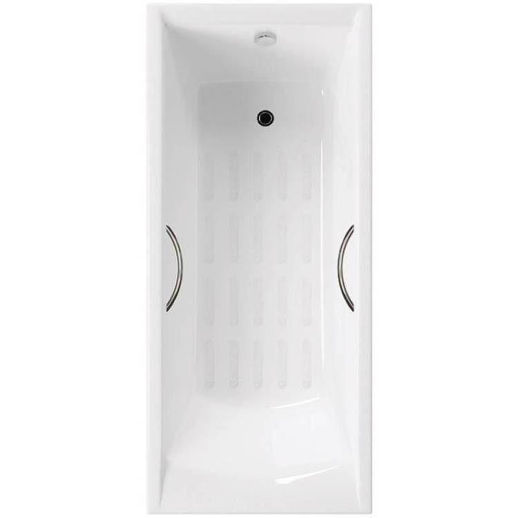 Чугунная ванна Delice Prestige DLR230615R-AS 170x80, с антискользящим покрытием, с ручками, с ножками