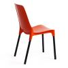 Стул Tetchair Genius (mod 75) 15282 оранжевый/черные ножки 46x56x84 фото 3