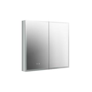 Зеркало-шкаф Aquatek AQ7803B-MLC с подсветкой, хром, 80x70x13.3