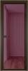 Межкомнатная дверь Profil Doors 1 AV цвет профиля Деорэ, стекло безопасное 6 мм фиолетовое шпион 700x2000