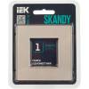 Рамка 1-постовая IEK Skandy SK-M12-G-K37 шампань фото 5