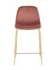 Набор из 2 полубарных стульев Stool Group Валенсия SN OS-001CB HLR-44 gl X2 розовый, золотые ножки фото 3