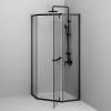 Душевой уголок Am.Pm Gem W90G-405-9090-BT профиль черный матовый, стекло прозрачное, 90x90x195 фото 6