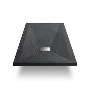 Поддон для душа из искусственного камня Vincea VST-4SR9090A 90x90 антрацит