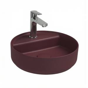 Раковина Isvea Infinity 10NF65042SV-2R 35 см, бордовая матовая