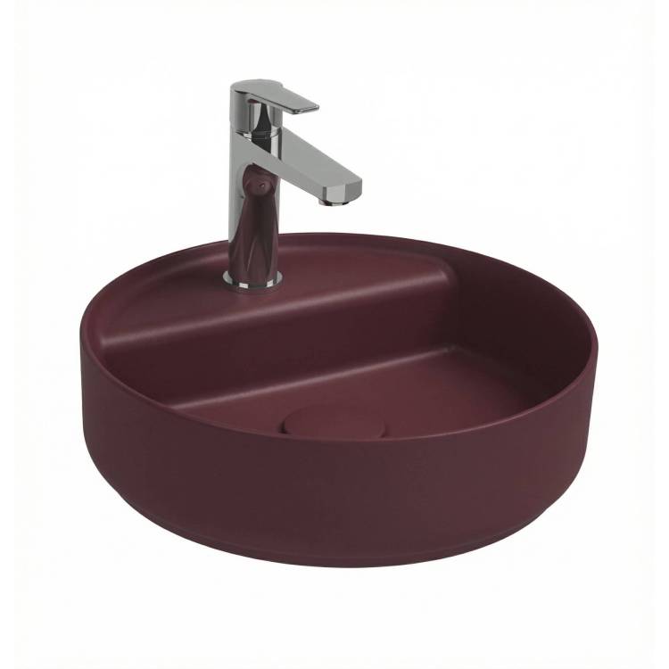 Раковина Isvea Infinity 10NF65042SV-2R 35 см, бордовая матовая