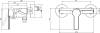Смеситель для душа Villeroy&Boch Architectura TVS10300100061 фото 2