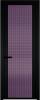 Межкомнатная дверь Profil Doors 2 AGP цвет профиля Черный, стекло безопасное 6 мм мору фиолетовое 600x2000