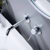 Смеситель для раковины Aquatek Европа AQ1313CR настенный, на 2 отверстия, внешняя и скрытая часть, хром фото 6