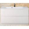 Тумба с раковиной Belbagno Marino MARINO-1200-2C-PIA-BL-P 120x45x80.5 Bianco Lucido напольная с двумя выкатными ящиками