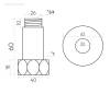 Соединение прямое Luxon 1"x3/4" гайка/штуцер, хром (пара) фото 3
