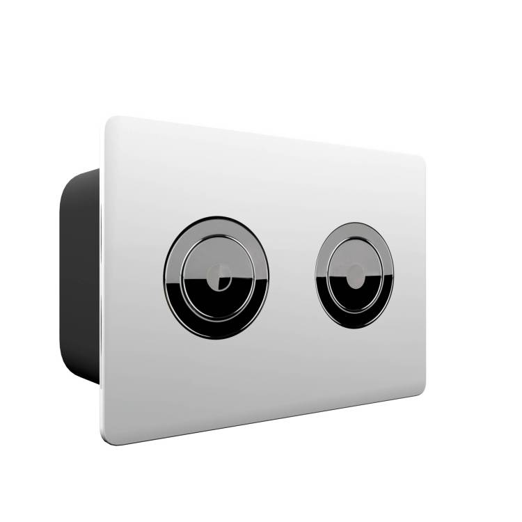 Кнопка смыва Point Венера PN44072WC белый, хром
