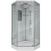 Душевая кабина Niagara Luxe NG-7702DM 1000x1010х2120  низкий поддон 15см стенки МРАМОР 3 места