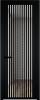 Межкомнатная дверь Profil Doors 3 AGP цвет профиля Черный, стекло безопасное 6 мм ромб черный 700x2000