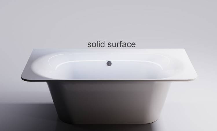 Ванна из искусственного камня Астра-Форм Прима 185.1x90.2 Solid Surface, белая матовая