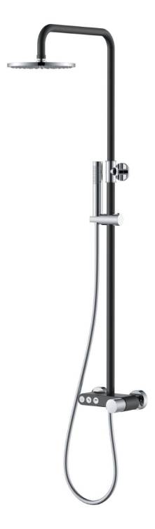 Душевая стойка Boheme Stick 128-BCR.2 Stick Black Touch Chrome