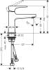 Смеситель для раковины Hansgrohe Metropol 32500000 с донным клапаном Push-Open фото 4