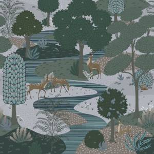 Фреска Ortograf Serenity 34913 Deer in nature Флора FLN