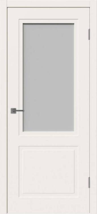 Межкомнатная дверь Владимирская Фабрика Дверей Flat 2 Ivory стекло White Cloud 800x2000