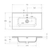 Тумба с раковиной Belbagno Kraft 39 KRAFT39-700/390-2C-PIA-RT 70x39x83 Rovere Tabacco напольная с фрезерованными ручками по всей длине фасада с двумя выкатными ящиками фото 10
