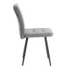 Набор из кресла и стула Tetchair Medeo LT 25055 серый, черный, флок фото 3