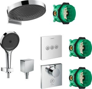 Душевой комплект Hansgrohe Rainfinity 360 (3 jet) 26234000 + 26852000 + 26455000 + 15761000 + 15764000