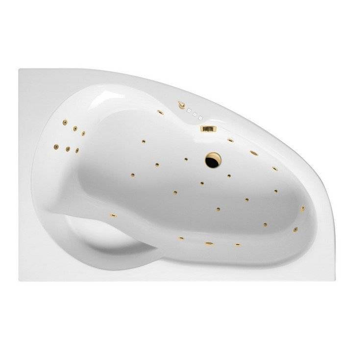 Акриловая ванна Excellent Newa ULTRA WAEX.NEP16.ULTRA.GL 160x95 правая, золото