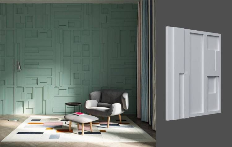 Гипсовая панель Deco Line Design Line Tetris 60x4x60