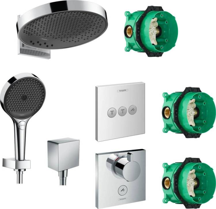 Душевой комплект Hansgrohe Rainfinity 360 (3 jet) 26234000 + 26852000 + 26455000 + 15761000 + 15764000