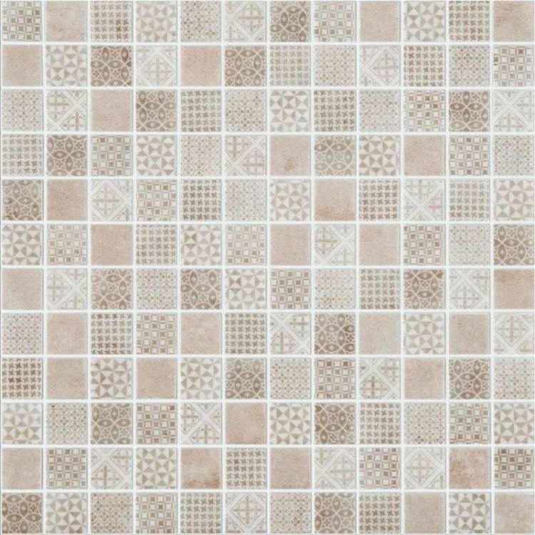 Мозаика Vidrepur Hydraulic Born Beige (на сетке) (2.5x2.5) 31.5x31.5