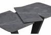 Стол Woodville Петир 588012 larka grey/черный 120(160)x80x75 фото 6