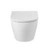 Унитаз подвесной BelBagno Sfera-R BB046CHR/SC безободковый, с сиденьем микролифт, белый фото 6
