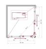 Душевой уголок BelBagno Uno 195 AH-2-100/80-P-Cr фото 2