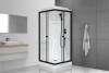 Душевая кабина Royal Bath RB 90HP1-T-BL профиль черный, стекло прозрачное, 90x90x217 фото 2