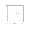 Душевая перегородка BelBagno KRAFT-L-1-100-C-Cr стекло прозрачное, профиль хром, 100x195 фото 4