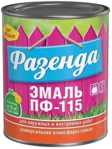 Эмаль Текс ПФ-115 Фазенда синяя глянцевая 0.9 кг