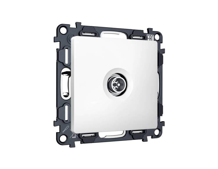 Комплект механизма TV розетки оконечной Ambrella Volt MA MA133005 белый матовый