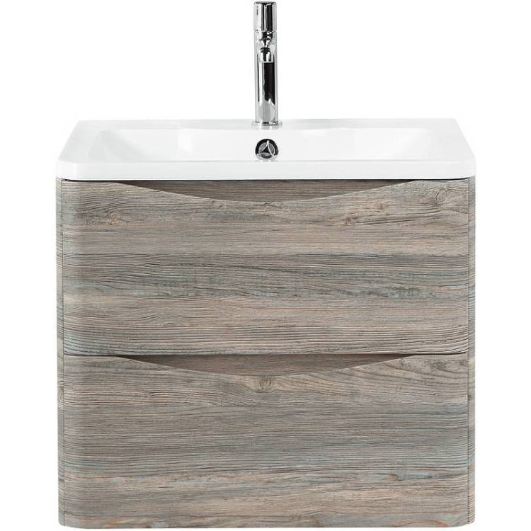 Тумба с раковиной Belbagno Acqua ACQUA-700-2C-SO-PS 70x45x50 Pino Scania подвесная с двумя выкатными ящиками