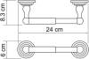 Держатель туалетной бумаги Wasserkraft Ammer K-7022 фото 2