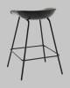 Стул полубарный Stool Group Фуриоса AV 461-Pbl-9005(PP) черный, экокожа фото 6