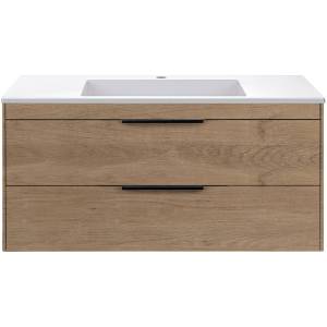 Тумба под раковину Vincea Chiara 2D 100 VMC-2C2100NO подвесная N.Oak
