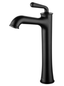 Смеситель для раковины Wonzon & Woghand WW-88239008-MB высокий, черный матовый