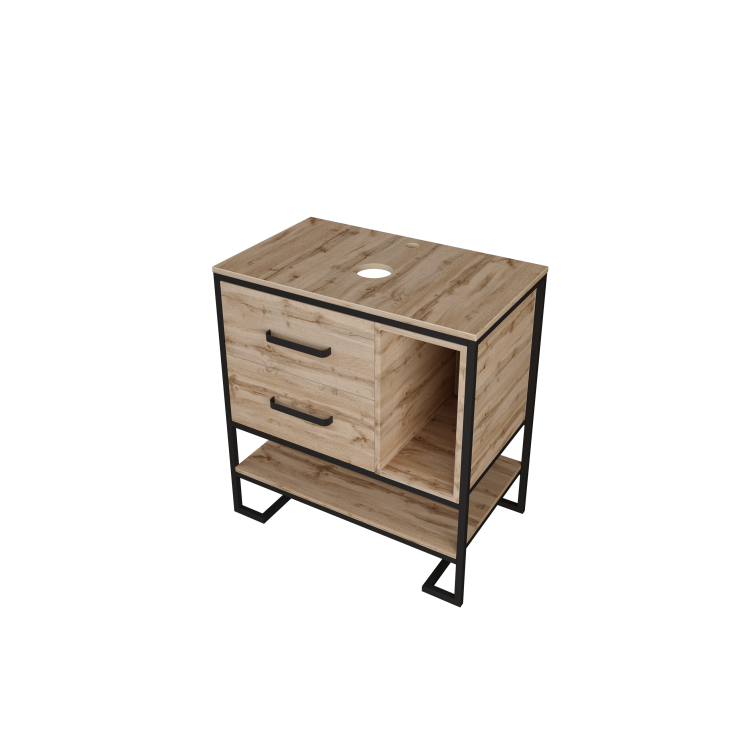 Тумба под раковину 1MarKa Grunge Loft Ц0000005442 Дуб Вотан, 80x51x85