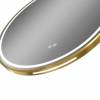 Зеркало Teymi Lina Supernova Gold T20123 с подсветкой и подогревом, сенсор, круглое, D80 фото 12